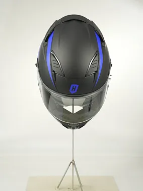 Шлем интеграл HETOSHI FF938 double visor Цв.Черно-синий Матовый р.XL