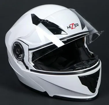Шлем мото HIZER 627 white